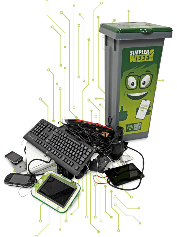 The Dash – 50ltr Lidded WEEE Bin - Image 3