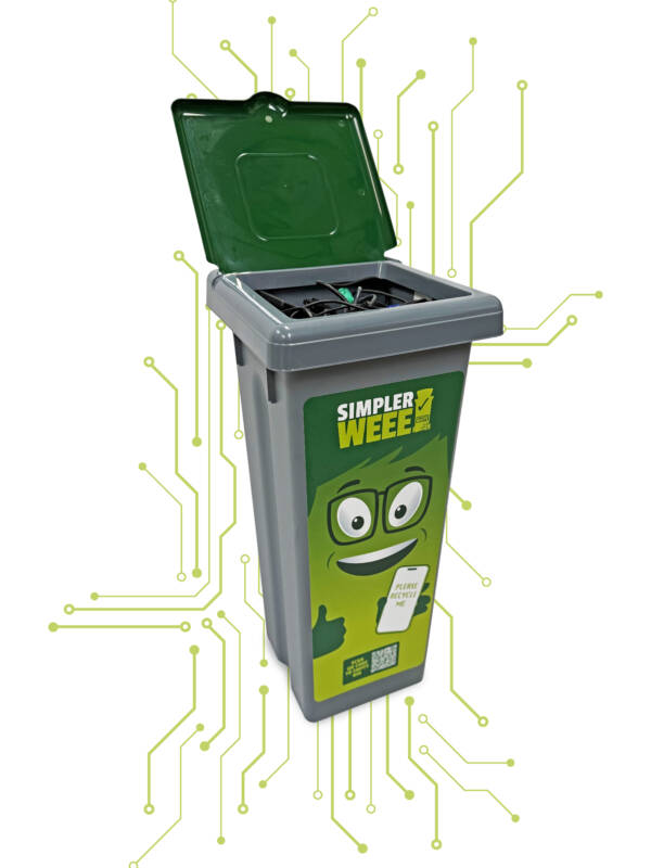 The Dash – 50ltr Lidded WEEE Bin - Image 2