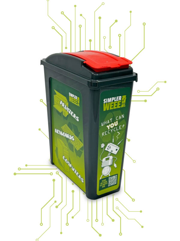 The Poppy – 25ltr Lidded WEEE Bin