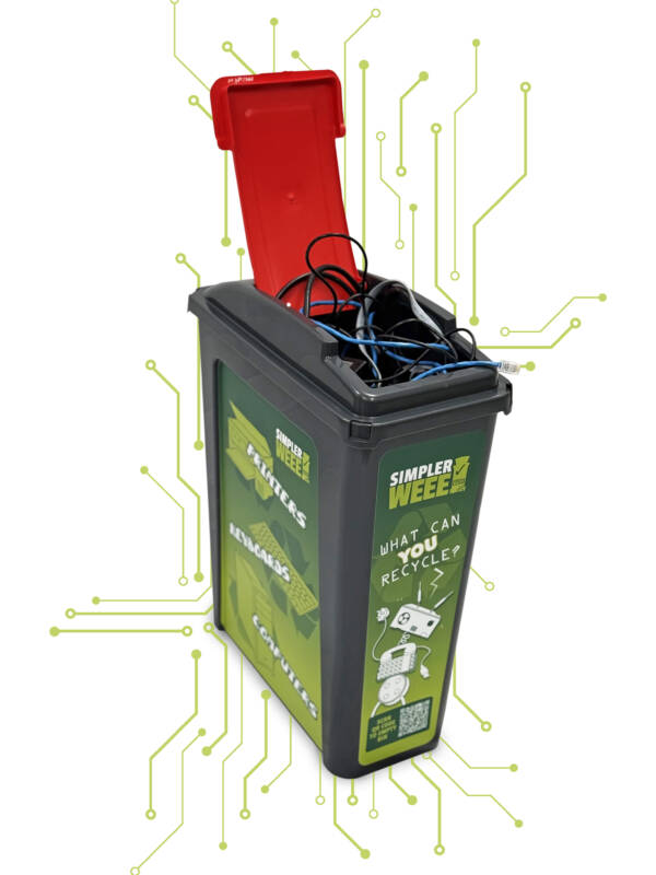 The Poppy – 25ltr Lidded WEEE Bin - Image 2